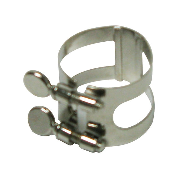 Bonade Tenor Saxophone Ligatures and Caps Nickel - Inverted - Ligature Only