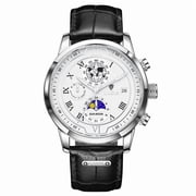 Lige New Exclusive for Cross-Border Three Eyes and Six Needles Watch Mens Quartz Watch Stylish and Versatile Waterproof Wrist Watch