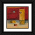thumbnail image 1 of Ligeros, Cynthia 26x26 Black Ornate Wood Framed with Double Matting Museum Art Print Titled - Convergence, 1 of 4