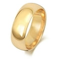 thumbnail image 1 of Light 18k Gold 8mm Court Comfort Men/Women Wedding Band/Ring, 1 of 1