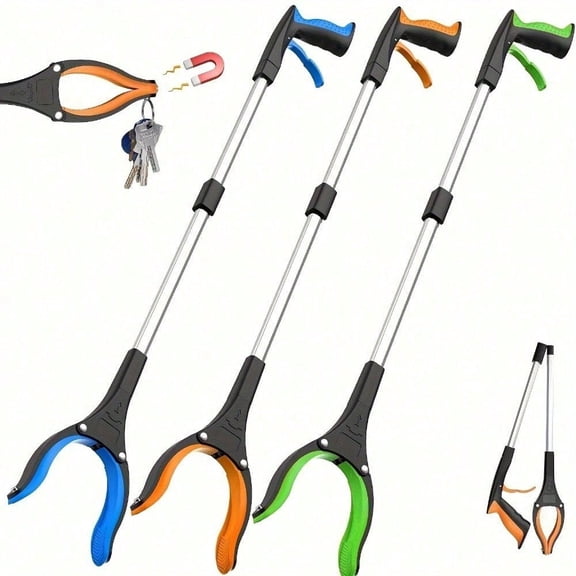Light 32 Inches Garbage Picker Upper With 360 Rotating Pliers Gripper Heavy Duty Trash Grabber For Seniors And Adults
