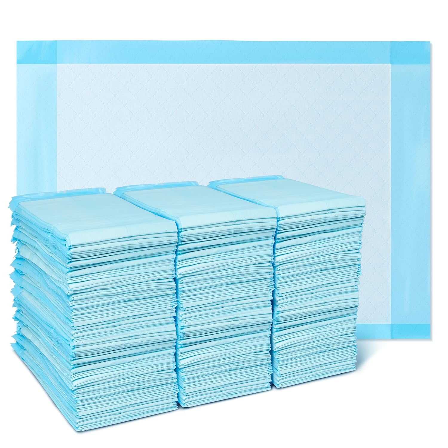 Light Absorbency Underpad, 17" x 24", 300 Count, Disposable Chucks, Bed, Furniture & Surface Protection, For Kids, Adults, Elderly, Puppy Pad, Changing Pad, Incontinence Pee Pad