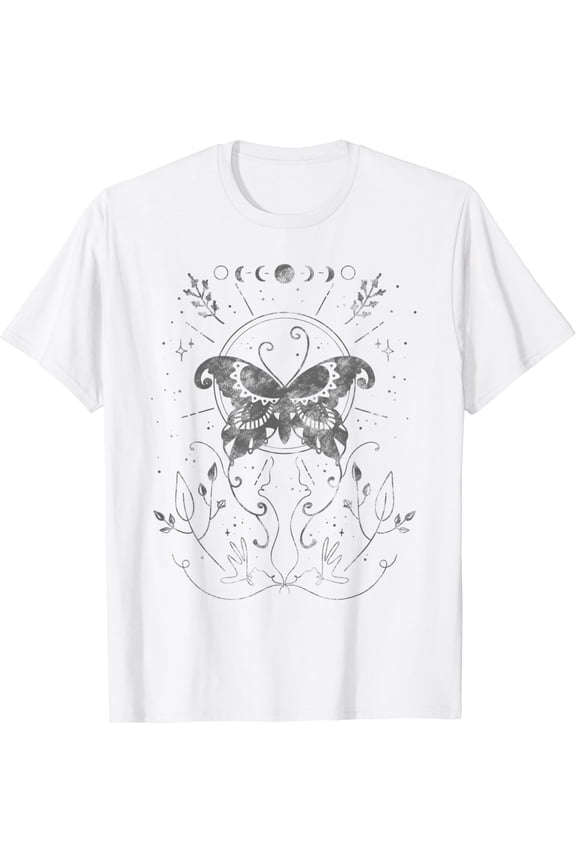 Light Academia Aesthetic Clothing Teen Girls Woman Luna Moth T-Shirt Size S-5XL