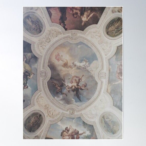 Light Academia Fresco Aesthetic Poster, 8x12 UNFRAMED