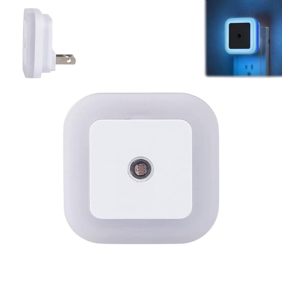 Light-Activated Sensor LED Night Light,Square Light-Controlled Night Light,Plug-in Night Light with Smart Dusk-to-Dawn Sensor,Energy-Efficient