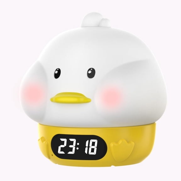 Light Alarm Clock, Designed for Poor Sleepers, Adults and Children's Bedrooms, Features Snooze Function and USB Charger Port, Dual Alarms, 6 Color Night Light Modes and Makes an Ideal Gift