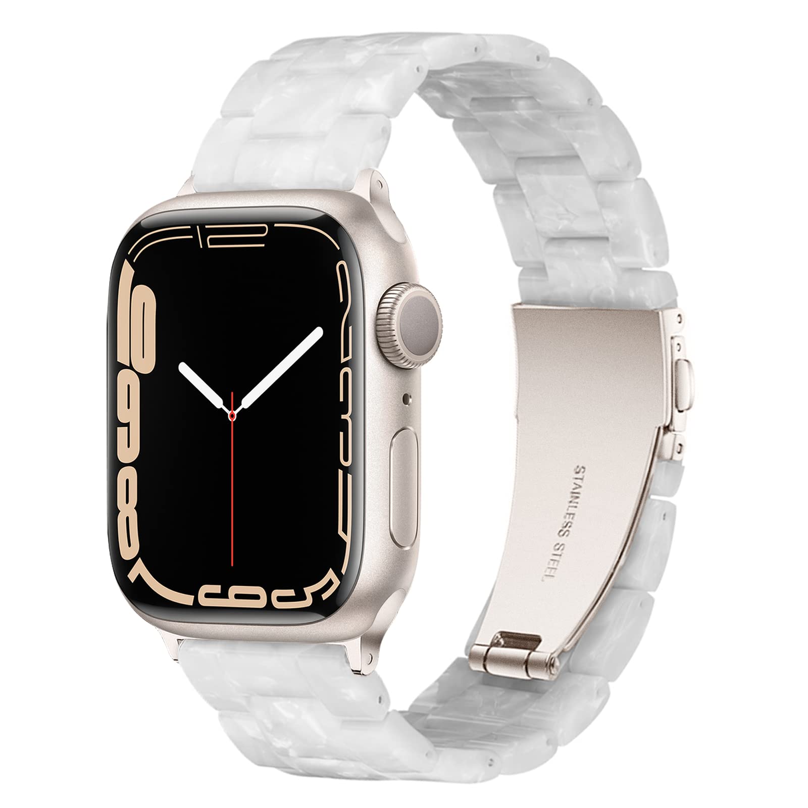 Light Apple Watch Band -Fashion Resin Apple Watch Ultra Series 8 Series ...