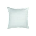 thumbnail image 1 of Light Aqua Fringe Soft Linen Pillow 14x20 Down Alternative Insert, 1 of 12