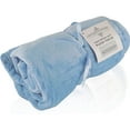 thumbnail image 1 of Light Baby Blue, 50x60 inch Velvety Soft Classic Solid Plush Fleece Throw Blanket, 1 of 6
