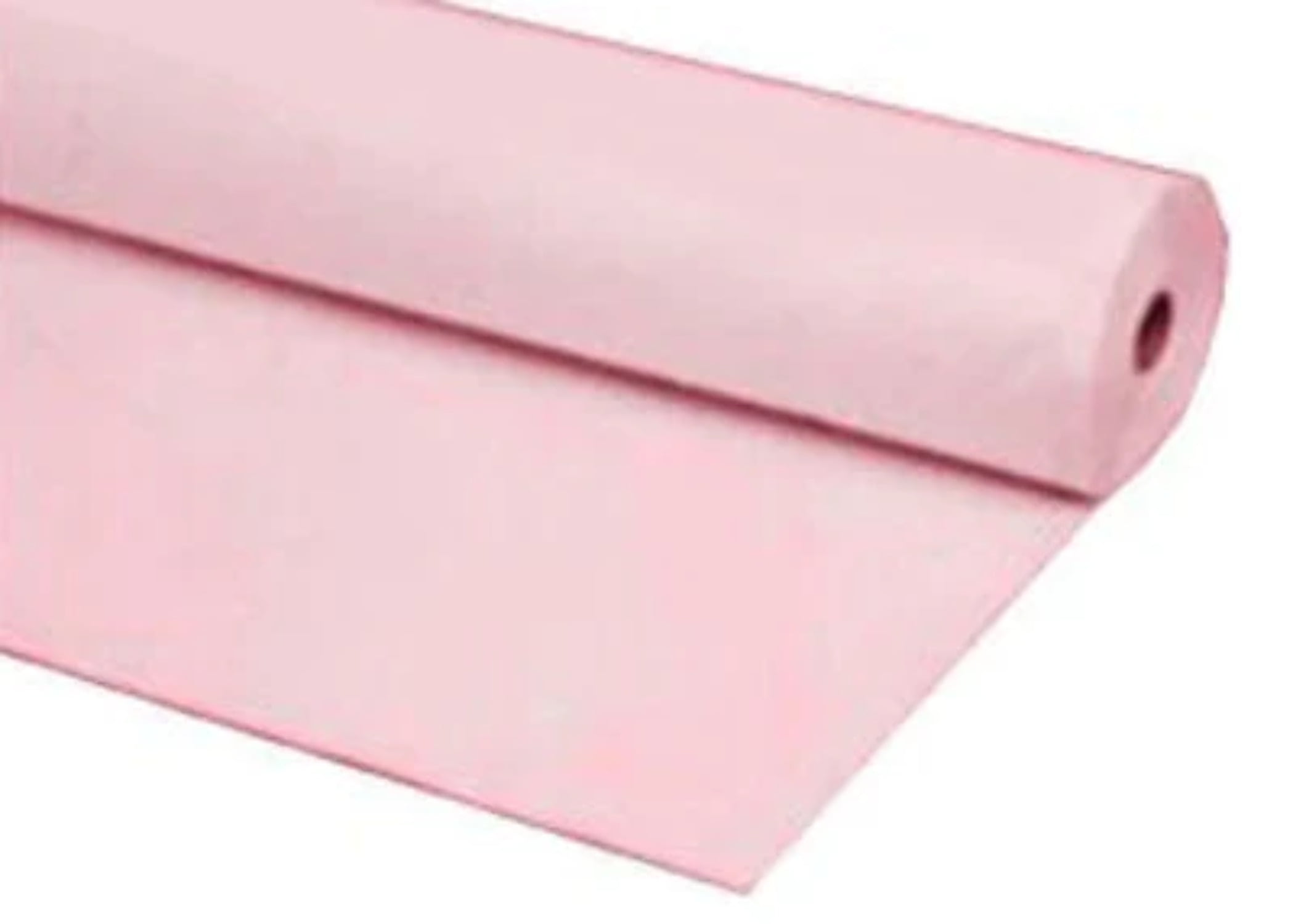 Light Baby Pink Disposable Plastic Table Cover Roll 40 x 100 ft Party