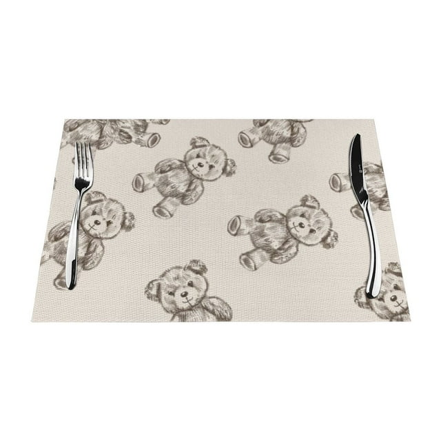 on Light Background mat, heatresistant dining table mat, washable PVC