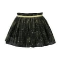 thumbnail image 1 of Light Ballets Tutus Skirt Girls Shiny Tutus Skirt for Toddler, Girls Summer New Mesh Puffy Skirt, Kids Princess Ballets Dance Tulles Dress Skirts Girls Casual Skirts Black 2Y, 1 of 4