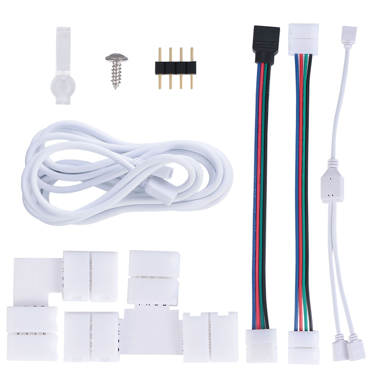 Light Bar Connector LED Light Strip Connector Rgb Splitter Cable LED