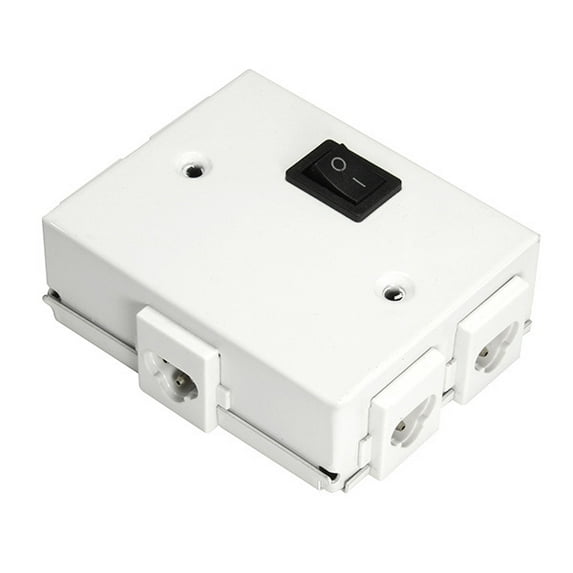 Light Bar Distribution Box, With On/Off Switch, White, MaxLite MLSDLB-DBOX