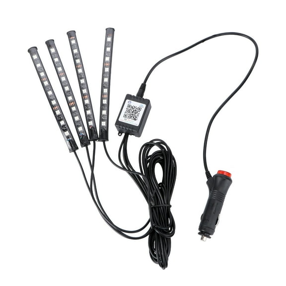 OUNONA Ultra Thin Black LED Car with Sound Activated Lighting Kit