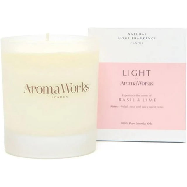 Light Basil & Lime Candle Creates a Calm Enhancing Atmosphere