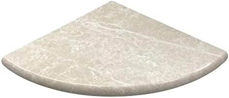 Light Beige Cream Marble Shower Corner Shelf Stone for Bathroom Caddy ...