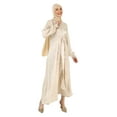 thumbnail image 1 of Light Beige - Multi - Crew neck - Unlined - Modest Dress - Refka, 1 of 5