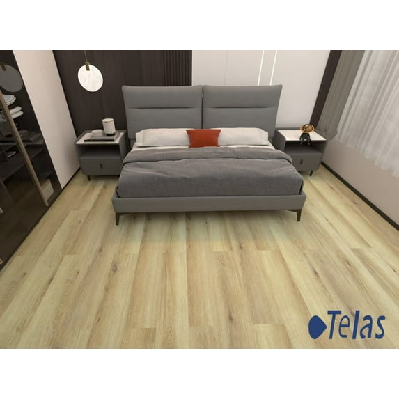 Light Beige SPC Flooring Materials