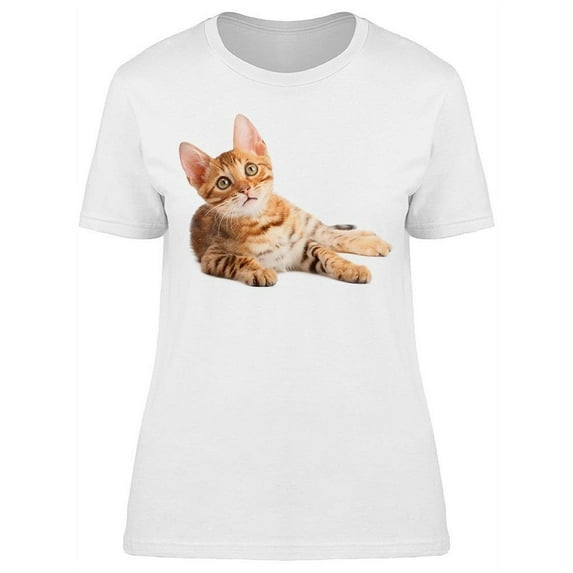 Light Bengal Kitten T-Shirt Women -Image by Shutterstock, Female Large