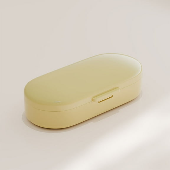 Light-Blocking Mini Pill Organizer with Multiple Compartments, Compact ABS Medication Box for Travel Office, Portable Tablet Storage Case to Preserve Drug Potency and Freshness