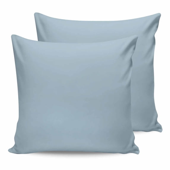 Light Blue 26x26 Pillow Covers Set of 2, Farmhouse Solid Blue Color Modern Art Throw Pillow Covers Decorative Couch Cushion Case, Microfiber Square Pillowcases for Bedroom Car Living Room