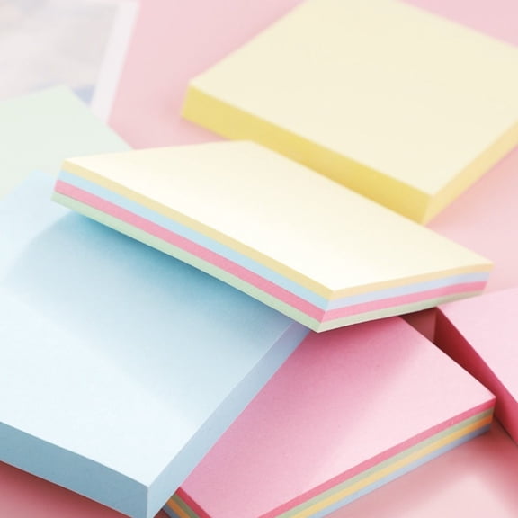 Light Blue 3x3 Inch Sticky Notes - 60 Sheets Per Pad for Reminders Messages and Daily Note-Taking