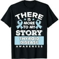 thumbnail image 1 of Light Blue Awareness Ribbon - Thyroid Disease Survivor T-Shirt, 1 of 4