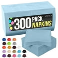 thumbnail image 1 of Light Blue Beverage Napkins - 300 Ct., 1 of 8