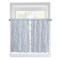 thumbnail image 1 of Light Blue Botanical 2 Panel Kitchen Curtains for Windows, Pastoral Elegant Spring Floral Bathroom Privacy Curtain, Home Décor Window Treatment for Bedroom/Living Room 55"x45", 1 of 6