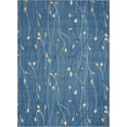 thumbnail image 1 of Light Blue Botanical Area Rug by Pinewood Grove, 1 of 4