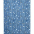 thumbnail image 1 of Light Blue Botanical Area Rug by Pinewood Grove, 1 of 4