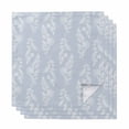 thumbnail image 1 of Light Blue Botanical Cloth Napkins, Pastoral Elegant Spring Floral Washable and Reusable Dinner Napkins Set of 4, Table Napkin for Kitchen Party Birthday Wedding Hotel Housewarming 20"x20", 1 of 9