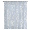 thumbnail image 1 of Light Blue Botanical Sheer Curtains 54 Inches Long, Pastoral Elegant Spring Floral Light Filering Curtains, Breathable Simi Curtain Privacy Drapes for Kitchen Bathroom Small Window Treatment, 1 of 9