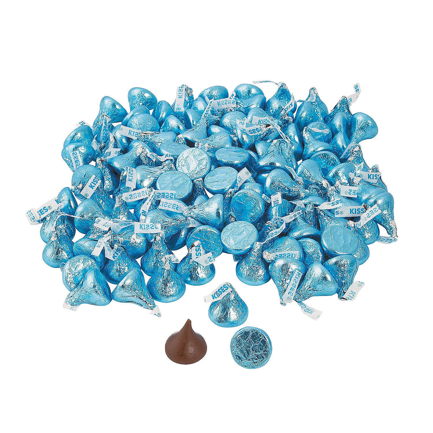 Light Blue Bulk Hershey Kisses (4 lb) approx. 400 Pcs - Bulk Candy ...