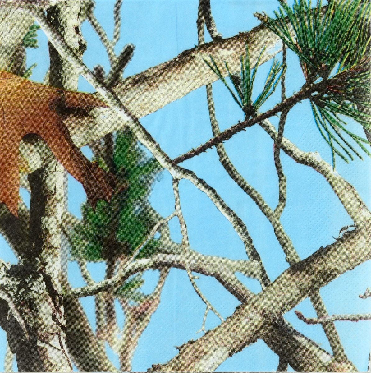 GENERIC Light Blue Camo Luncheon Napkins (16 Count)