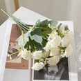 thumbnail image 1 of Light Blue Carnation Artificial Bouquet 12.5 Inch Spring Table Centerpiece Decor For Home Office And Wedding Arrangements, 1 of 6