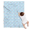 thumbnail image 1 of Light Blue Cartoon Unicorn Cloud Pattern Blanket,Comfortable Soft Flannel Throw Blanket,All Season,Warm Lightweight Blankets for Sofa Bed Couch Living Room Chair,30"x40", 1 of 4