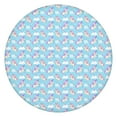thumbnail image 1 of Light Blue Cartoon Unicorn Cloud Pattern Round Fitted Tablecloth with Elastic Edge,Dining Table Cover Waterproof,Outdoor Round Tablecloth for Camping,Dining,Indoor and Outdoor, 1 of 7