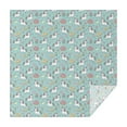thumbnail image 1 of Light Blue Cartoon Unicorn Donut Lollipop Pattern Square Tablecloth,Waterproof Square Table Cover,Wipeable Spillproof Washable Table Cover for Home Kitchen Party Decor 60"x60"(152x152cm), 1 of 6