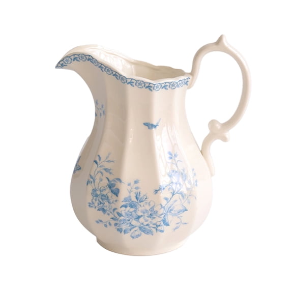 Light Blue Ceramic French Blue And White Porcelain Vase For Hydroponic Flower And Living Room Desktop Decoration