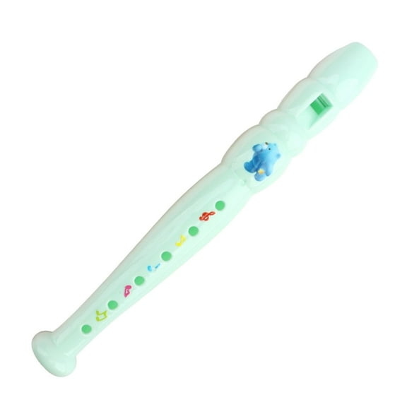 Light Blue Childrens First Flute Woodwind Instrument Simple Play Design Music Enlightenment Starter Tool