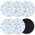 thumbnail image 1 of Light Blue Christmas Coasters Set of 6, Absorbent Coasters for Drinks, Xmas Snowflake Snowman Coaster for Desk Coffee Table Protection, Home Decor House Warming Gifts 4", 1 of 8