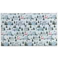 thumbnail image 1 of Light Blue Christmas House and Tree Pattern Door Rugs,Washable Non Slip Door Mats Indoor,Decorative Door Mats,Entry Mat Indoor for Entrance,Bedroom,Kitchen,Bathroom,17"x30", 1 of 6