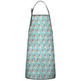 thumbnail image 1 of Light Blue Christmas Santa Pattern Apron-Garden Aprons for Women with Pockets-Cotton Linen Waterproof Kitchen Cooking Gardening Aprons Adjustable for Kitchen,Cooking,BBQ and Salon 33"x27", 1 of 7