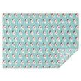 thumbnail image 1 of Light Blue Christmas Santa Pattern Rectangle Tablecloth 60"x84",Waterproof Polyester Rectangle Table Cloth, Wipeable Spillproof Polyester Tablecloth for Dining, Camping, Indoor and Outdoor, 1 of 5