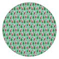 thumbnail image 1 of Light Blue Christmas Santa and Tree Pattern Round Fitted Tablecloth with Elastic Edge,Dining Table Cover Waterproof,Outdoor Round Tablecloth for Camping,Dining,Indoor and Outdoor, 1 of 7