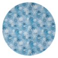 thumbnail image 1 of Light Blue Christmas Snowflake Pattern Round Blanket,Comfortable Soft Flannel Throw Blanket,All Season,Warm Lightweight Blankets for Sofa Bed Couch Living Room Chair 60"x60", 1 of 5