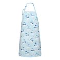 thumbnail image 1 of Light Blue Christmas Snowman Apron-Garden Aprons for Women with Pockets-Cotton Linen Waterproof Kitchen Cooking Gardening Aprons Adjustable for Kitchen,Cooking,BBQ and Salon 32"x27", 1 of 7