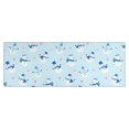 thumbnail image 1 of Light Blue Christmas Snowman Pattern Kitchen Rug Mat,Kitchen Runner Rugs Non Skid Washable,Decorative Kitchen Floor Mats for Kitchen,Sink,Laundry,17"X47", 1 of 5